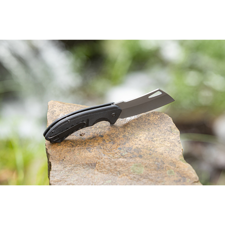 Smiths Rally Titanium Finished Cleaver Blade - G10 Black 51138
